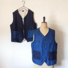 DjangoAtour/authentic made/ DA FARMERS INDIGO VEST