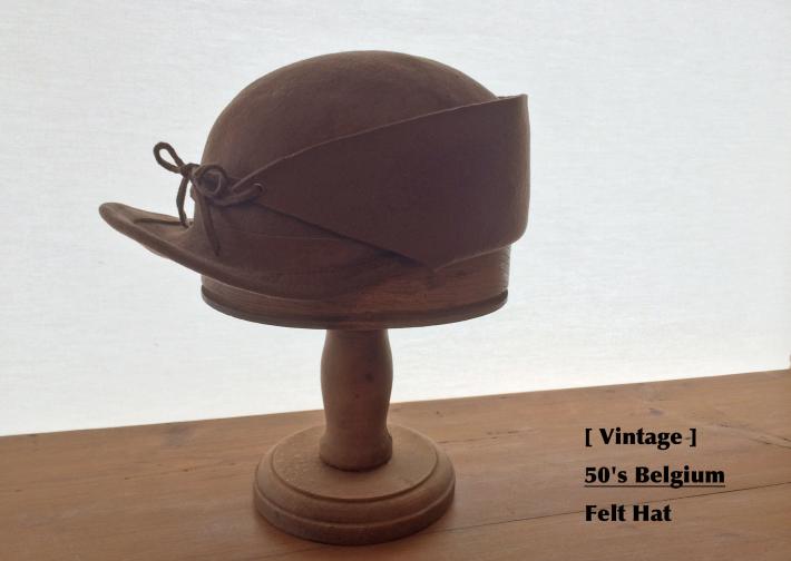 Vintage / 50's Belgium / Felt Hat