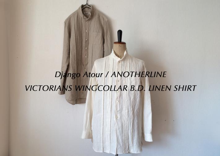 Django Atour / ANOTHERLINE / VICTORIANS WINGCOLLAR B.D. LINEN SHIRT
